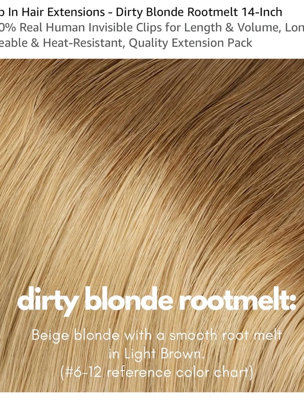 Rootmelt Dirty Blonde Clip-In Hair Extensions — Natural Blonde Volume